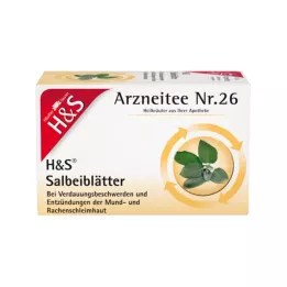 H&amp;S Salvieblade Tefilterposer, 20X1,6 g