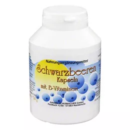 SCHWARZBEEREN Kapsler, 180 stk