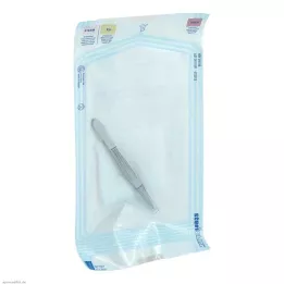 PINZETTE Engangs sterilt metal, 1 stk