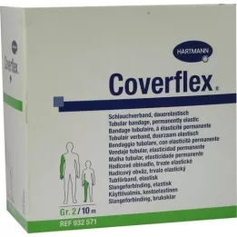 COVERFLEX Rørbandage størrelse 2 5 cmx10 m grøn, 1 stk