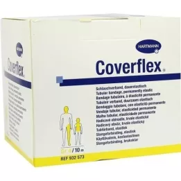 COVERFLEX Rørbandage størrelse 4 10,75 cmx10 m gul, 1 stk