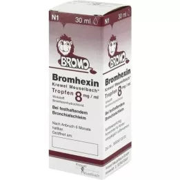 BROMHEXIN Krewel Meuselb.Dråber 8mg/ml, 30 ml