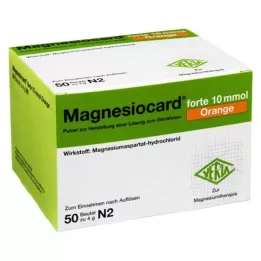MAGNESIOCARD forte 10 mmol Orange Plv.z.H.e.L.z.E., 50 stk