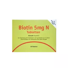BIOTIN 5 mg N tabletter, 150 stk
