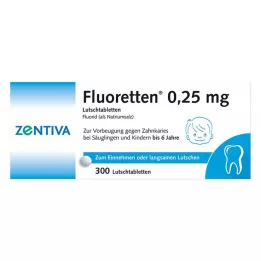 FLUORETTEN 0,25 mg tabletter, 300 stk