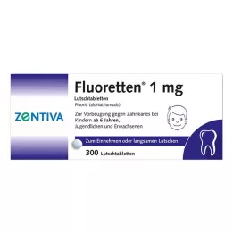 FLUORETTEN 1,0 mg tabletter, 300 stk