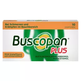 BUSCOPAN plus 10 mg/800 mg stikpiller, 10 stk