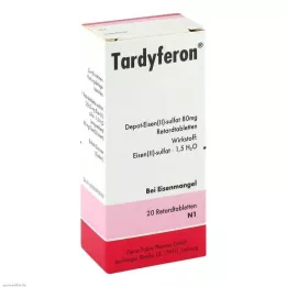 TARDYFERON Tabletter med langvarig frigivelse, 20 stk