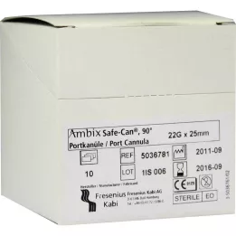 AMBIX Safe-Can Portpunkt.Kan.22 Gx25 mm buet, 10 stk