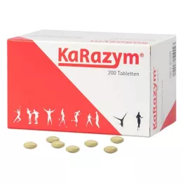 KARAZYM gastro-resistente tabletter, 200 stk