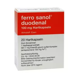 FERRO SANOL duodenale hårde kapsler med msr belagte pellets, 20 stk
