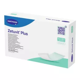 ZETUVIT Plus ekstra stærk sugekompress steril 10x20 cm, 10 stk