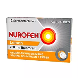 NUROFEN 200 mg Citronsmeltelige tabletter, 12 stk