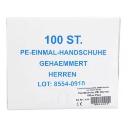 HANDSCHUHE PE Mænd, 100 stk