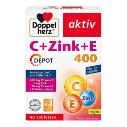 DOPPELHERZ C+Zink+E Depottabletter, 40 stk