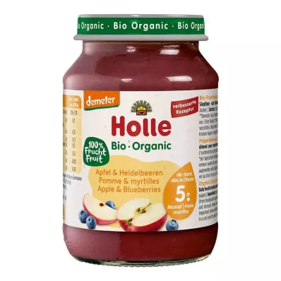 HOLLE Æble &amp; Blåbær, 190 g
