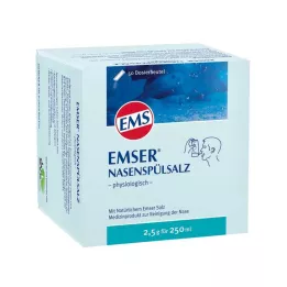 EMSER Næseskyllesalt fysiologisk flaske, 50 stk