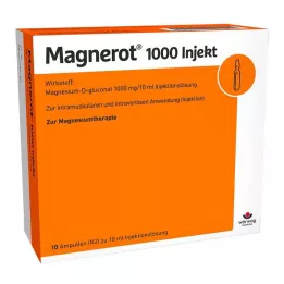 MAGNEROT 1000 injektionsampuller, 10X10 ml