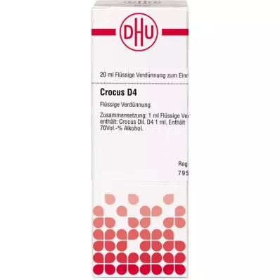 CROCUS D 4 Fortynding, 20 ml
