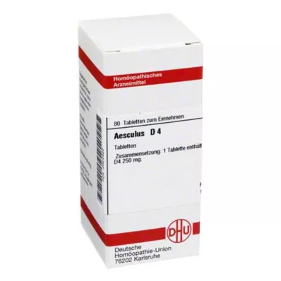 AESCULUS D 4 tabletter, 80 stk