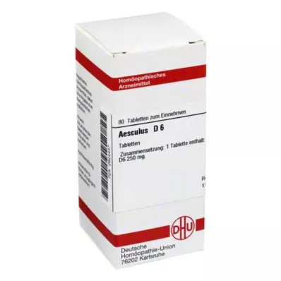 AESCULUS D 6 tabletter, 80 stk