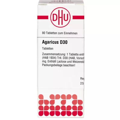 AGARICUS D 30 tabletter, 80 stk AGARICUS D 30 tabletter, 80 stk