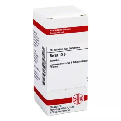 BORAX D 6 tabletter, 80 stk