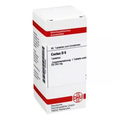 CACTUS D 6 tabletter, 80 stk