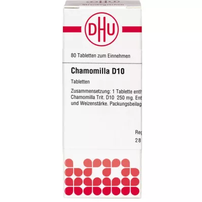 CHAMOMILLA D 10 tabletter, 80 stk CHAMOMILLA D 10 tabletter, 80 stk