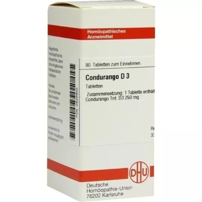 CONDURANGO D 3 tabletter, 80 stk