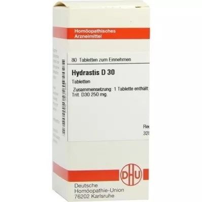 HYDRASTIS D 30 tabletter, 80 stk HYDRASTIS D 30 tabletter, 80 stk