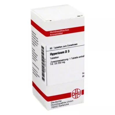 HYPERICUM D 3 tabletter, 80 stk