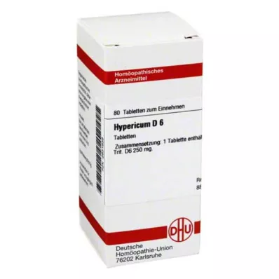 HYPERICUM D 6 tabletter, 80 stk