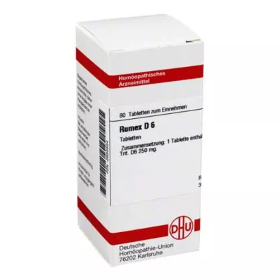 RUMEX D 6 tabletter, 80 stk