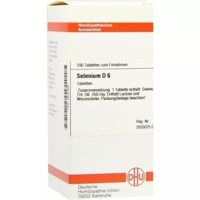 SELENIUM D 6 tabletter, 200 stk