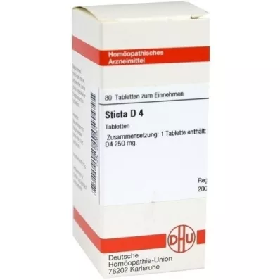 STICTA D 4 tabletter, 80 stk STICTA D 4 tabletter, 80 stk