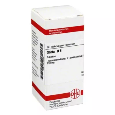 STICTA D 6 tabletter, 80 stk STICTA D 6 tabletter, 80 stk