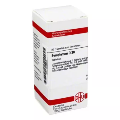 SYMPHYTUM D 30 tabletter, 80 stk