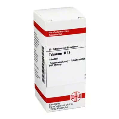 TABACUM D 12 tabletter, 80 stk TABACUM D 12 tabletter, 80 stk