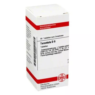TARANTULA D 6 tabletter, 80 stk TARANTULA D 6 tabletter, 80 stk