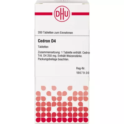 CEDRON D 4 tabletter, 200 stk