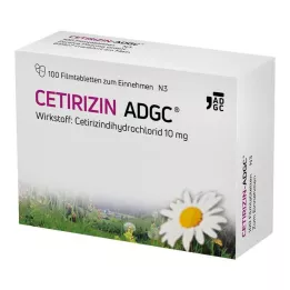 CETIRIZIN ADGC Filmovertrukne tabletter, 100 stk