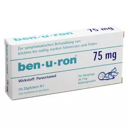 BEN-U-RON 75 mg stikpiller, 10 stk