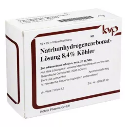 NATRIUMHYDROGENCARBONAT-Opløsning 8,4% Köhler, 10X20 ml