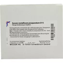 AURUM METALLICUM PRAEPARATUM D 15 ampuller, 5X10 ml