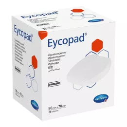 EYCOPAD Øjenkompresser 56x70 mm steril, 25 stk