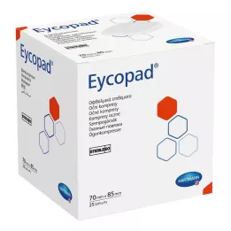 EYCOPAD Øjenkompresser 70x85 mm steril, 25 stk