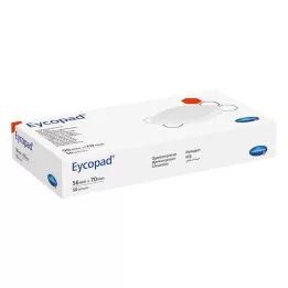 EYCOPAD Øjekompresser 56x70 mm usterile, 50 stk