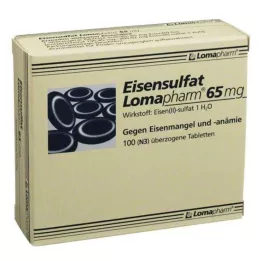 EISENSULFAT Lomapharm 65 mg overtrukne tabletter, 100 stk