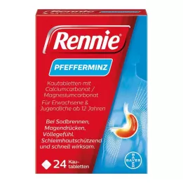 RENNIE Tyggetabletter, 24 stk